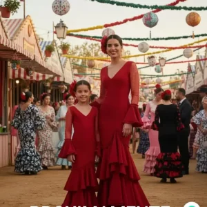VESTIDO FLAMENCA NIÑA PLUMETI