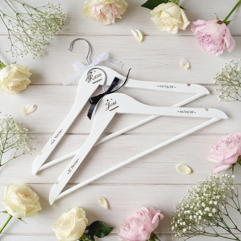 Perchas Personalizadas: El Regalo Perfecto Blanca - Imagen 8