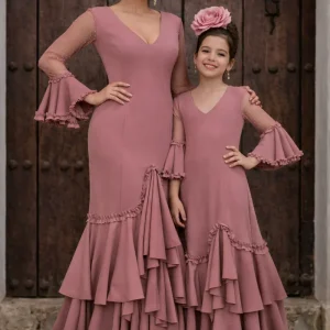 VESTIDO PLUMETI MADRE E HIJA